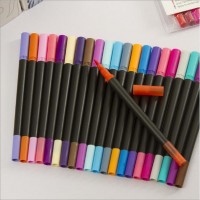 24 pcs plastic material  painting marker pen sets , high quality pen set stationery for painting