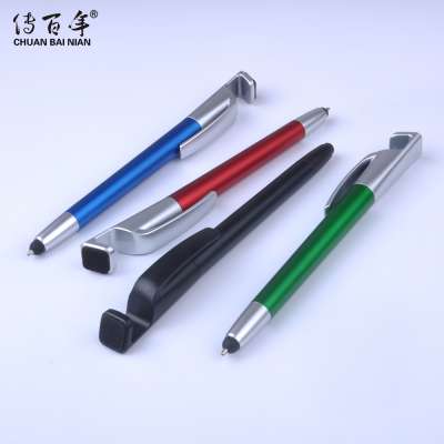 High Quality 4 in 1 Multi-function Ball Pen Phone Holder Touch Screen Stylus Pen for iPad iPhone