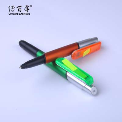 High Quality Promotional Stylus Pen Multifunction Highlighter Pen with Memo Sticker Paper