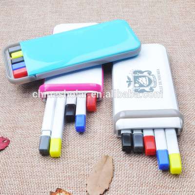 Hot selling iphone shape pen set with ball pen&pencil&highlighter pen