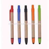 Fashion stationery recycled paper touch screen pen